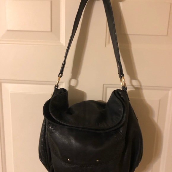 COPY - Sigrid Olsen Black Leather Hobo Shoulder Bag - Picture 4 of 6